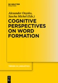 Cover: Cognitive Perspectives on Word Formation - De Gruyter Mouton