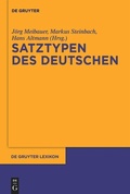 Cover: Satztypen des Deutschen - De Gruyter