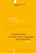 Cover: Annual Review of South Asian Languages and Linguistics - De Gruyter Mouton