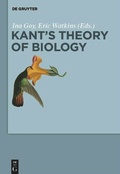 Cover: Kant's Theory of Biology - De Gruyter
