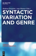 Cover: Syntactic Variation and Genre - De Gruyter Mouton