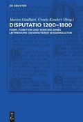 Cover: Disputatio 1200-1800 - De Gruyter