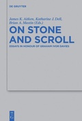 Cover: On Stone and Scroll - De Gruyter