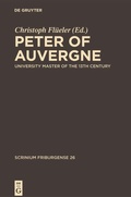 Cover: Peter of Auvergne - De Gruyter