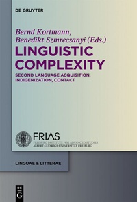 Enlarge image Cover: Linguistic Complexity - De Gruyter