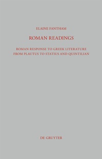 Abbildung von: Roman Readings - De Gruyter