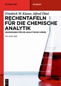 Bild: Rechentafeln f&uuml;r die Chemische Analytik - De Gruyter