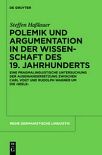 Abbildung von: Polemik und Argumentation in der Wissenschaft des 19. Jahrhunderts - De Gruyter