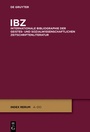 Cover: IBZ / 2010 - De Gruyter