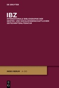 Cover: IBZ / 2010 - De Gruyter
