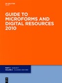 Cover: Guide to Microforms in Print. 2010 / Subject - De Gruyter Saur