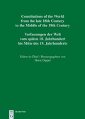 Cover: Croatian, Slovenian and Czech Constitutional Documents 1818-1849 - De Gruyter