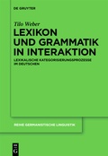 Cover: Lexikon und Grammatik in Interaktion - De Gruyter
