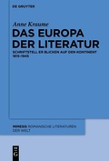 Cover: Das Europa der Literatur - De Gruyter
