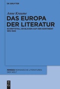 Cover: Das Europa der Literatur - De Gruyter