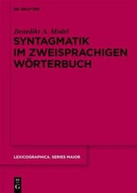 Abbildung von: Syntagmatik im zweisprachigen Wörterbuch - De Gruyter