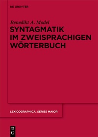 Abbildung von: Syntagmatik im zweisprachigen Wörterbuch - De Gruyter