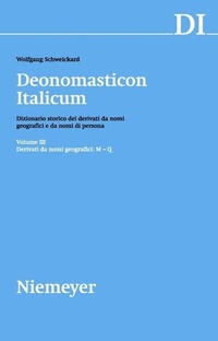 Abbildung von: Derivati da nomi geografici (M-Q) - De Gruyter