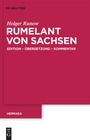Cover: Rumelant von Sachsen - De Gruyter