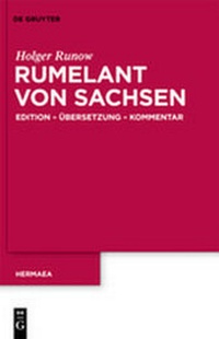 Enlarge image Cover: Rumelant von Sachsen - De Gruyter