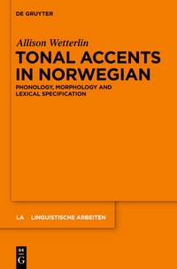 Abbildung von: Tonal Accents in Norwegian - De Gruyter