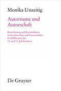 Cover: Autorname und Autorschaft - De Gruyter