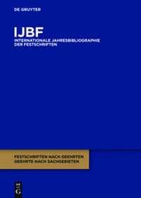 Enlarge image Cover: IJBF / 2011 - De Gruyter