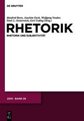 Cover: Rhetorik / Rhetorik. Band 30 (2011) - De Gruyter