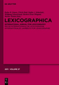 Abbildung von: Lexicographica / 2011 - De Gruyter