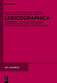 Abbildung von: Lexicographica / 2011 - De Gruyter