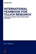 Cover: International Yearbook for Tillich Research / Jesus of Nazareth and the New Being in History - De Gruyter