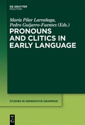 Cover: Pronouns and Clitics in Early Language - De Gruyter Mouton