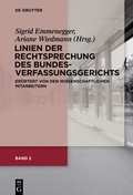 Cover: Band 2: Linien der Rechtsprechung des Bundesverfassungsgerichts - er&ouml;rtert von den wissenschaftlichen Mitarbeiterinnen und Mitarbeitern. - De Gruyter