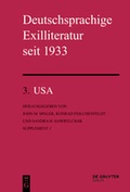 Cover: Deutschsprachige Exilliteratur seit 1933 / USA - De Gruyter Saur