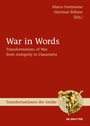 Cover: War in Words - De Gruyter