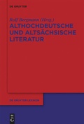 Cover: Althochdeutsche und alts&auml;chsische Literatur - De Gruyter