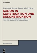Abbildung von: Kanon in Konstruktion und Dekonstruktion - De Gruyter