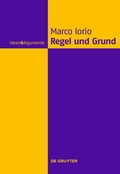 Cover: Regel und Grund - De Gruyter