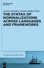 Cover: The Syntax of Nominalizations across Languages and Frameworks - De Gruyter Mouton