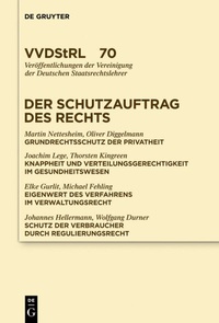 Abbildung von: Der Schutzauftrag des Rechts - De Gruyter