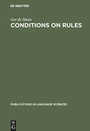 Cover: Conditions on Rules - De Gruyter Mouton