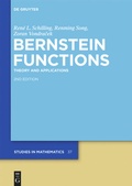 Cover: Bernstein Functions - De Gruyter