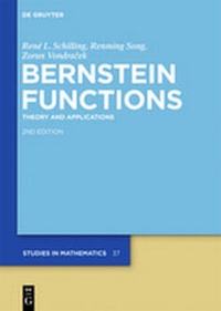 Enlarge image Cover: Bernstein Functions - De Gruyter