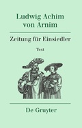 Cover: Zeitung f&uuml;r Einsiedler - De Gruyter