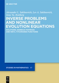Enlarge image Cover: Inverse Problems and Nonlinear Evolution Equations - De Gruyter