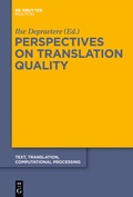 Cover: Perspectives on Translation Quality - De Gruyter Mouton