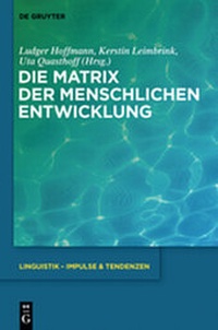 Abbildung von: Die Matrix der menschlichen Entwicklung - De Gruyter