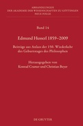 Cover: Edmund Husserl 1859-2009 - De Gruyter