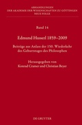 Cover: Edmund Husserl 1859-2009 - De Gruyter