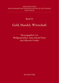 Enlarge image Cover: Geld, Handel, Wirtschaft - De Gruyter